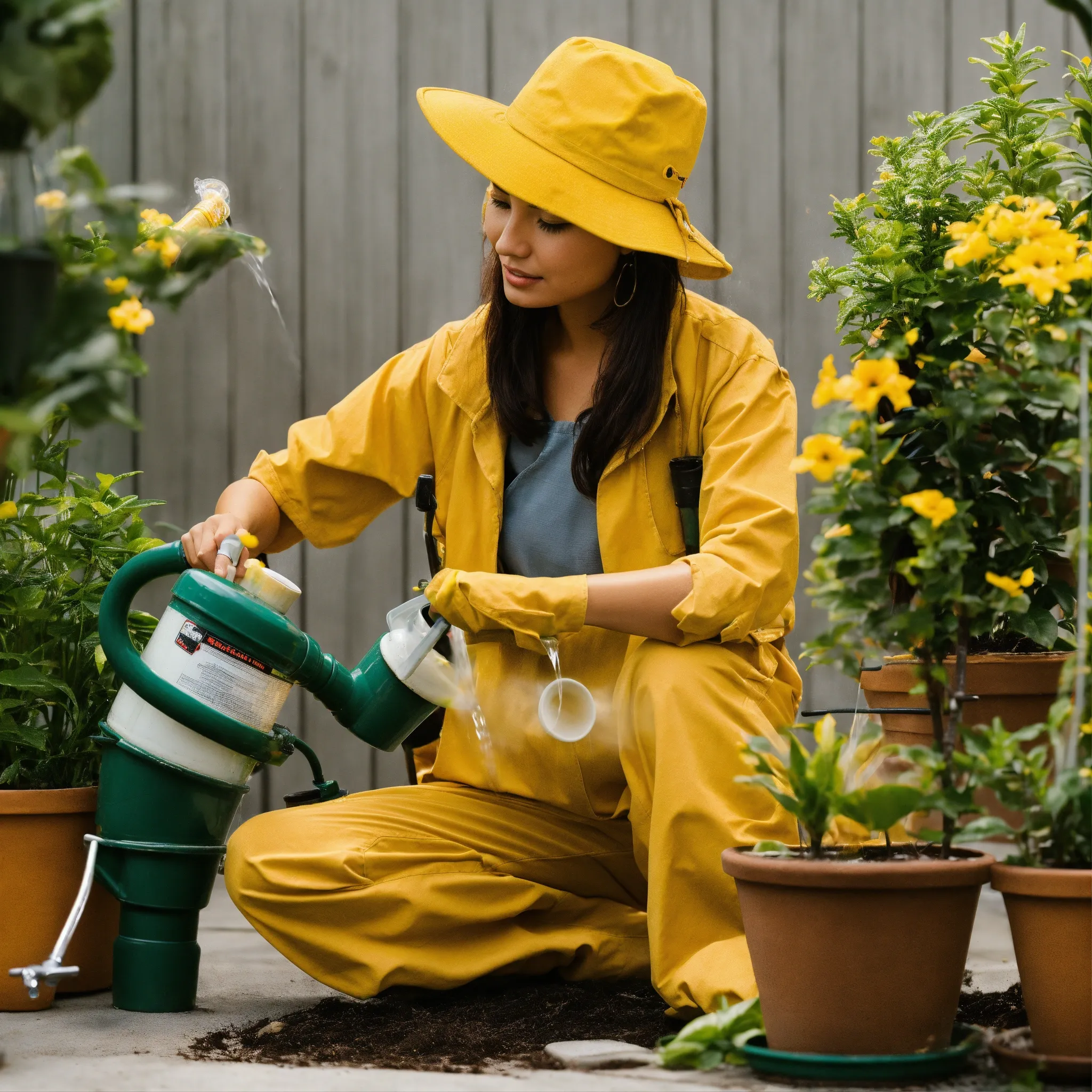 Summer garden in bloom