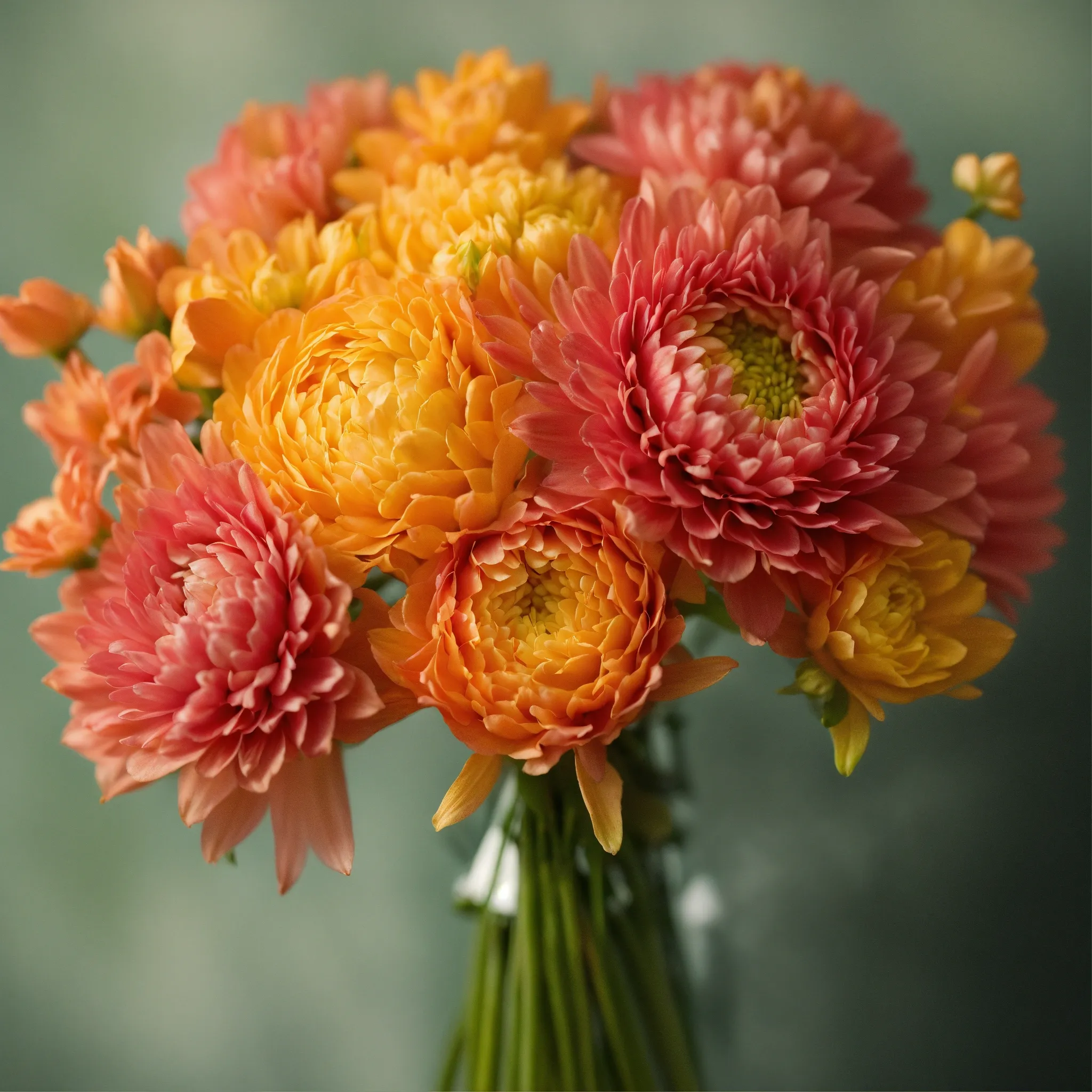 Colorful wildflower arrangement